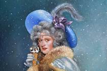 "SUMMER IN THE SNOW", 2017, Oil on Canvas, 85 X 110 cm © Naomi Devil/KOLJA KRAMER FINE ARTS